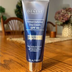 Dr. Denese Skincare Tinted Defense Day Cream SPF 40 - Blue and Silver